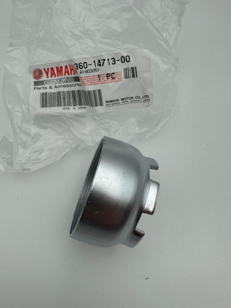 YAMAHA RD250 RD350 MUTTER, SCHALLDAEMPFER VERBINDUNG NUT, MUFFLER JOINT 360-14713-00 ORIGINAL NEU